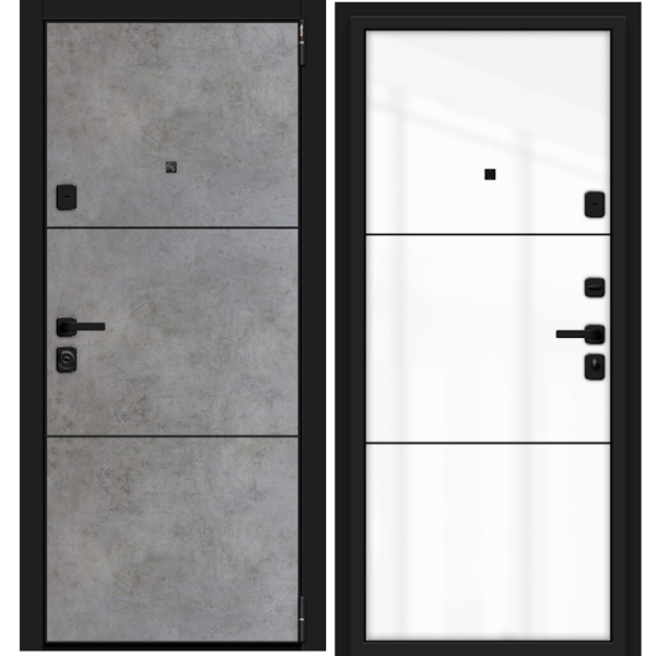Входная дверь Эльпорта M П50.П50 (AB-4) Dark Concrete/Angel