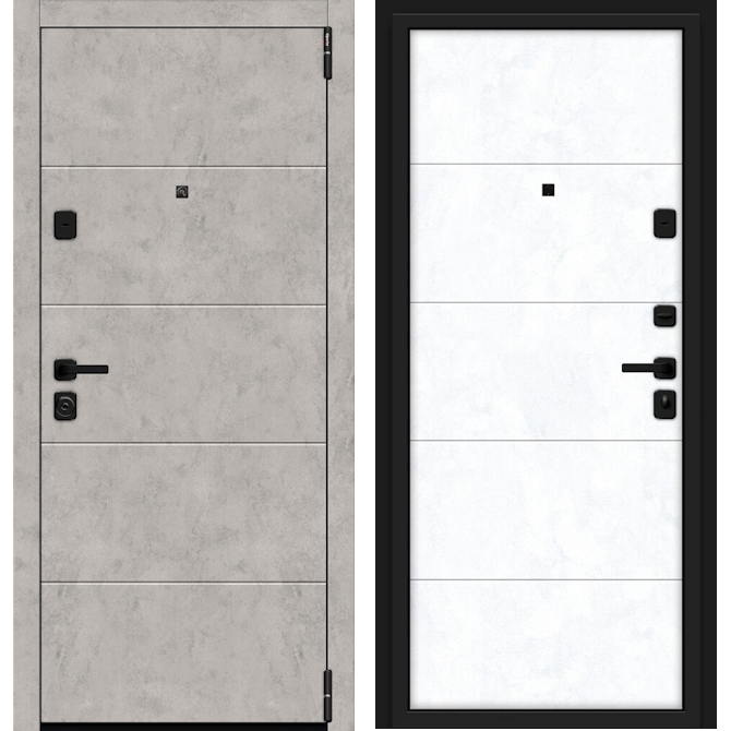 Входная дверь Эльпорта Porta M 4.4 Grey Art/Snow Art