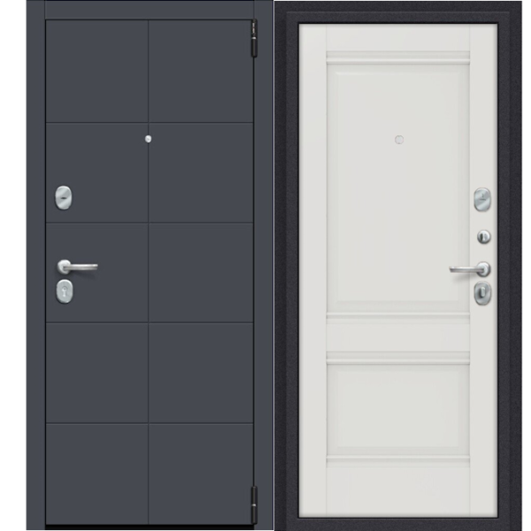 Входная дверь Эльпорта Porta R 10.K42 Graphite Pro/Alaska