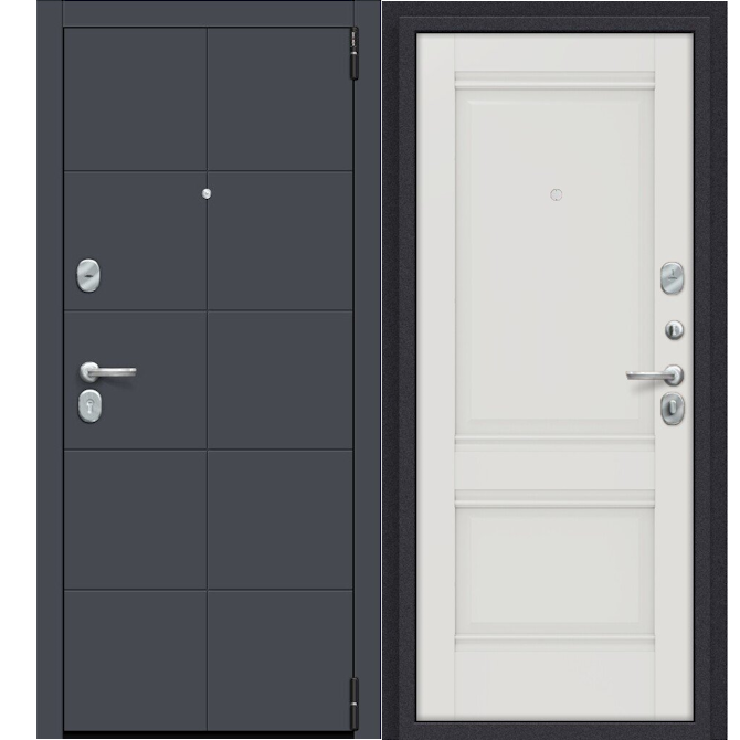 Входная дверь Эльпорта Porta R 10.K42 Graphite Pro/Alaska