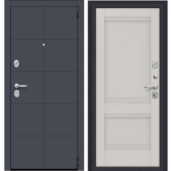 Входная дверь Эльпорта Porta R 10.K42 Graphite Pro/Nardo Grey