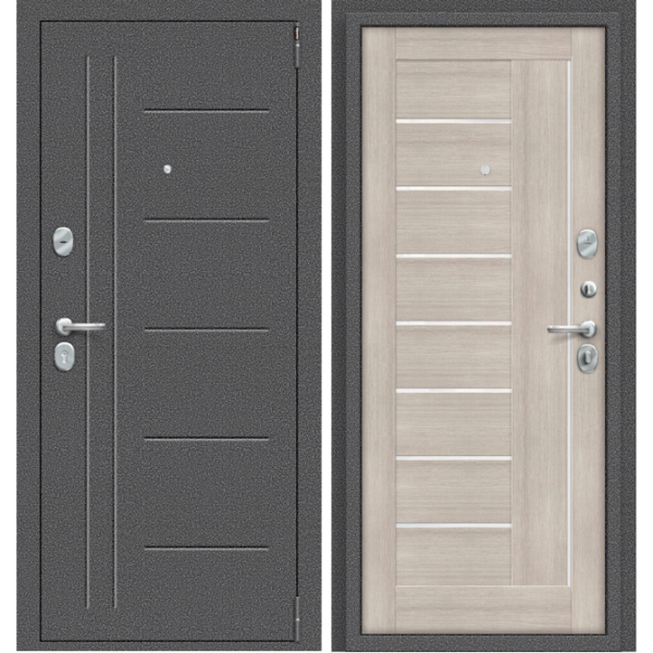 Входная дверь Эльпорта Porta S 109.П29 Антик Серебро/Cappuccino Veralinga