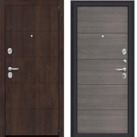 Входная дверь Эльпорта Porta S 4.П50 (AB-6) Almon 28/Grey Veralinga