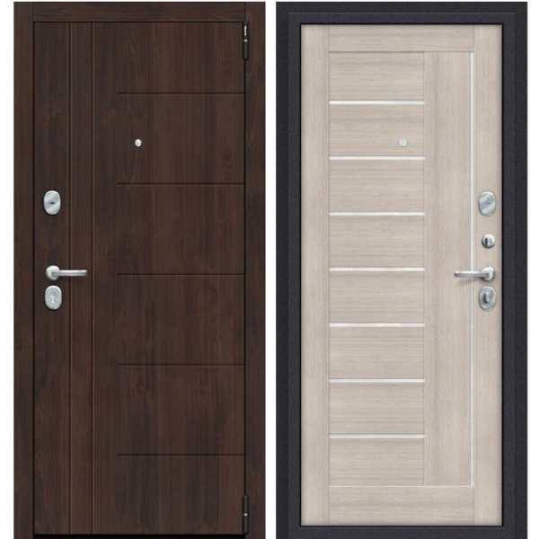 Входная дверь Эльпорта Porta S 9.П29 Almon 28/Cappuccino Veralinga