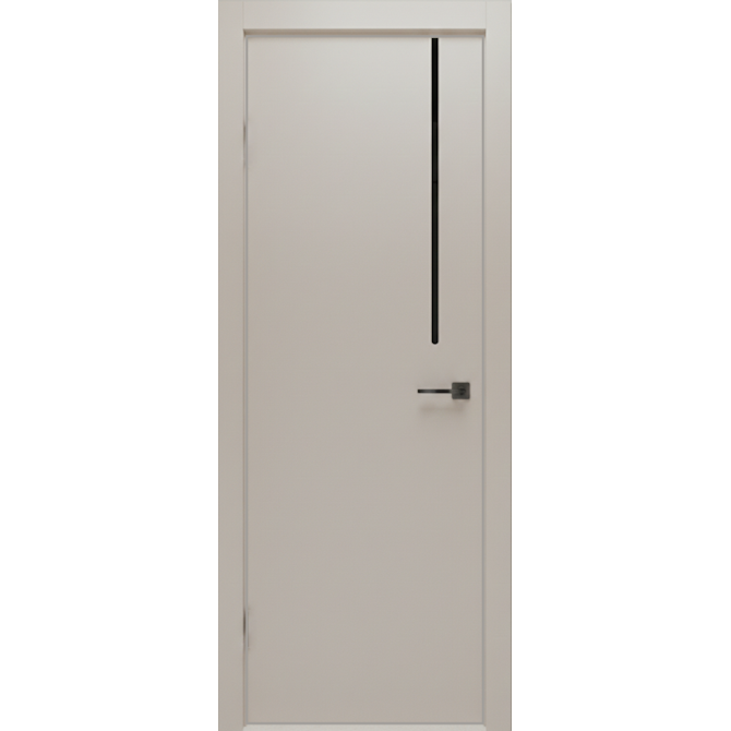 Межкомнатная дверь Экошпон ISTOKDOORS Контур 101 алюминиевая кромка