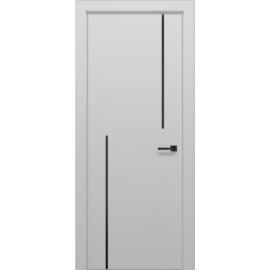 Межкомнатная дверь Экошпон ISTOKDOORS Контур 102 алюминиевая кромка