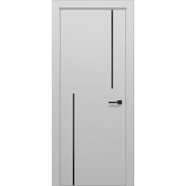 Межкомнатная дверь Экошпон ISTOKDOORS Контур 102 алюминиевая кромка