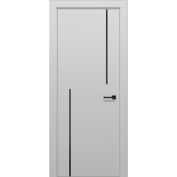 Межкомнатная дверь Экошпон ISTOKDOORS Контур 102 алюминиевая кромка