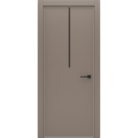 Межкомнатная дверь Экошпон ISTOKDOORS Контур 103 алюминиевая кромка