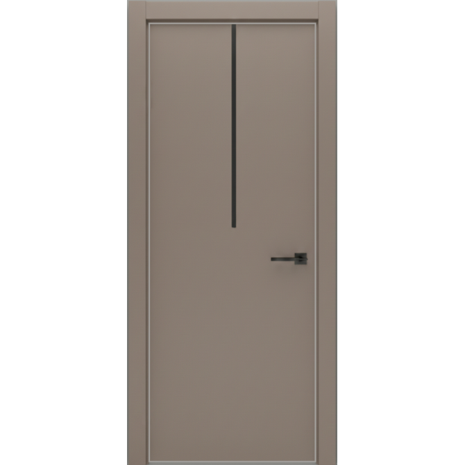 Межкомнатная дверь Экошпон ISTOKDOORS Контур 103 алюминиевая кромка