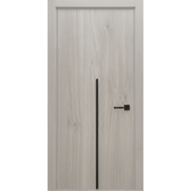 Межкомнатная дверь Экошпон ISTOKDOORS Контур 104 алюминиевая кромка