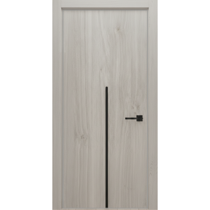 Межкомнатная дверь Экошпон ISTOKDOORS Контур 104 алюминиевая кромка