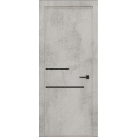 Межкомнатная дверь Экошпон ISTOKDOORS Контур 112 алюминиевая кромка